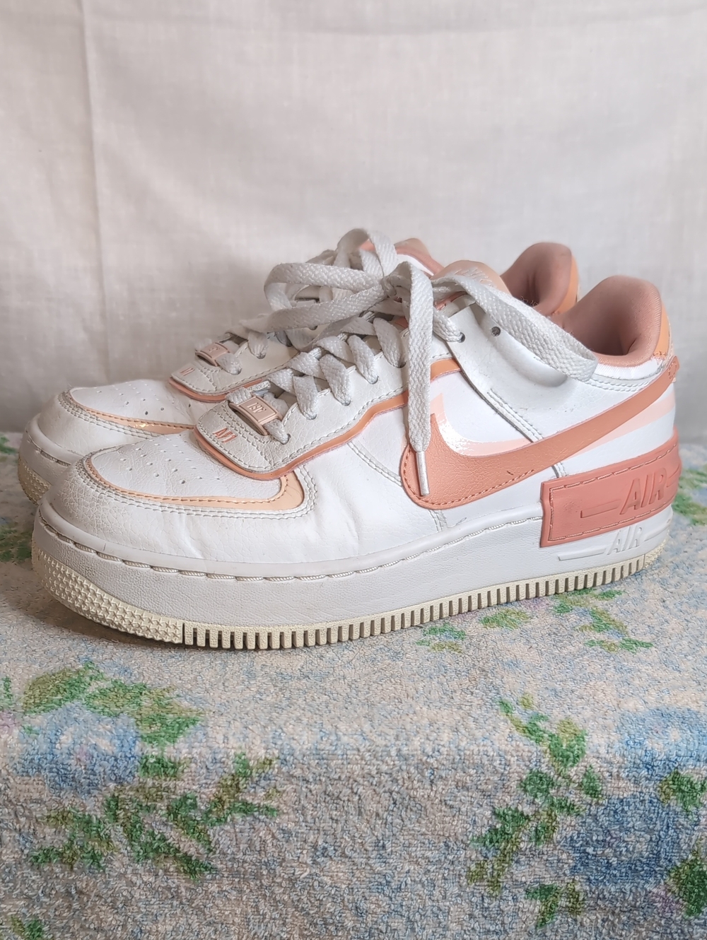 Nike Air Force 1 Low Shadow 'White Coral Pink' womens 7.5